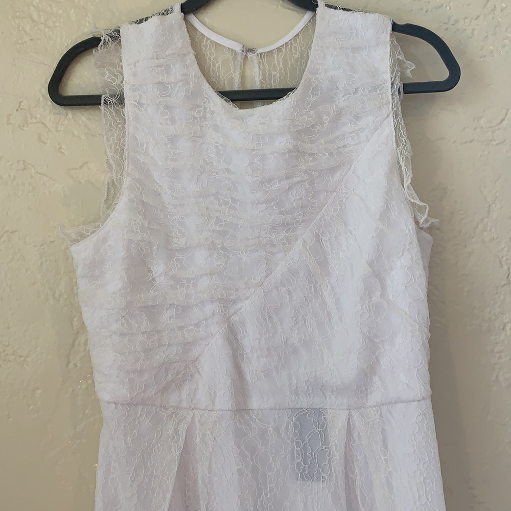 Lace white dress